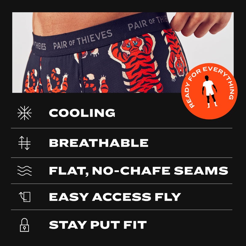 Pair of Thieves Super Fit Boxer Briefs for Men - Ultra Soft, Breathable, Quick-Dry Mens Underwear with 4-Way Stretch (3 Pack) - Large - Classic Black - Image 5